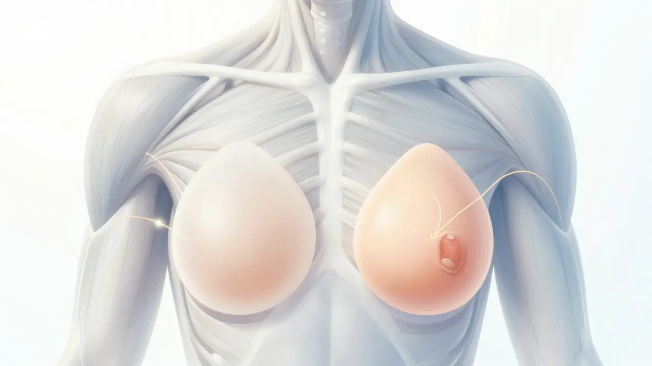 Ilustrace umístění implantátu a nervové regenerace